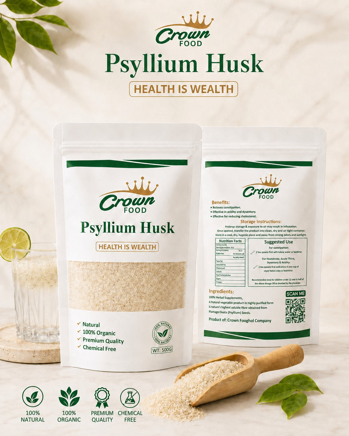 Ispaghol ka Chilka - Organic&Natural